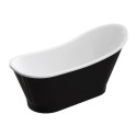 Wanna Wolnostojąca Venezia Czarno-Biała 159,5x73,2 VENEZIA159BCP Omnires