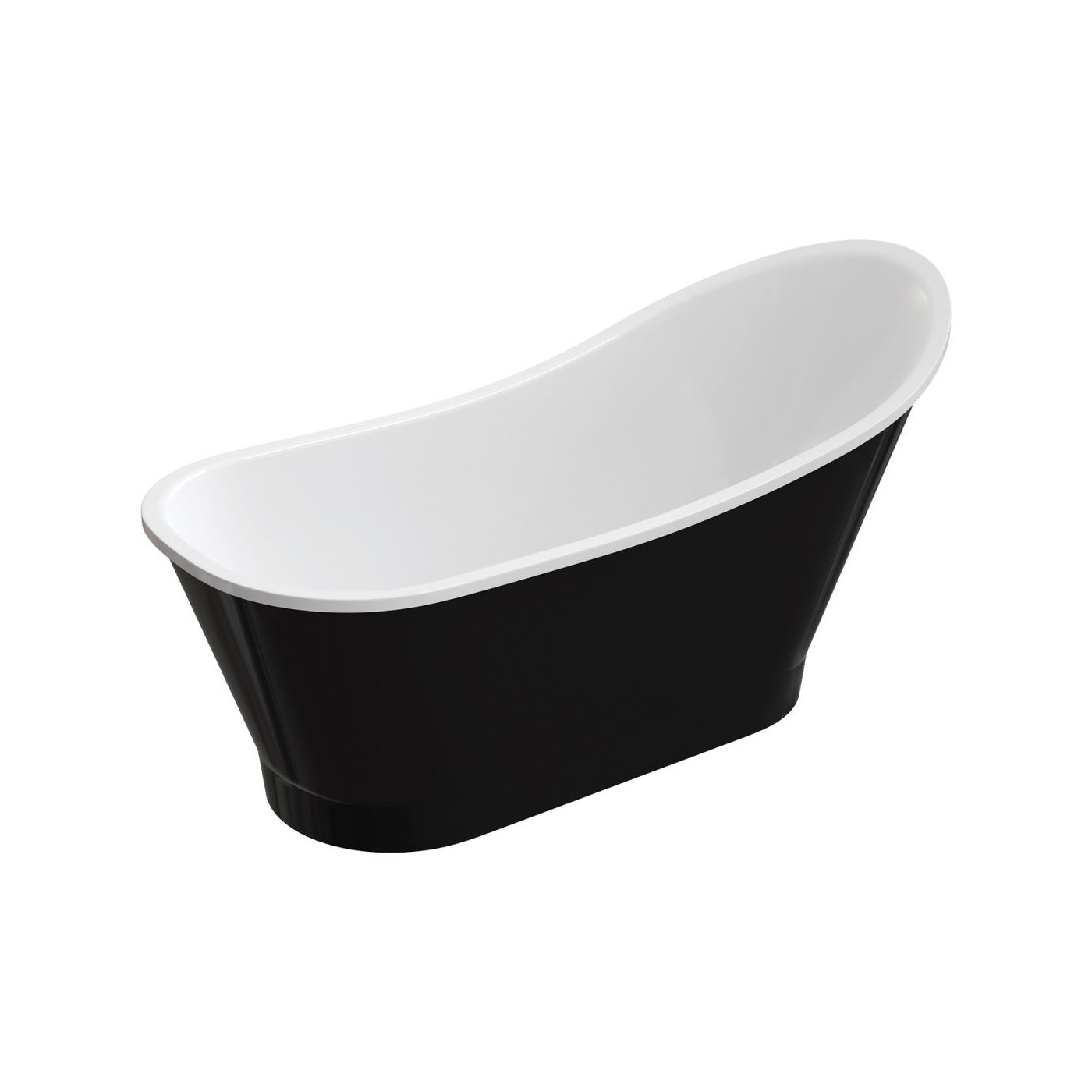 Wanna Wolnostojąca Venezia Czarno-Biała 159,5x73,2 VENEZIA159BCP Omnires