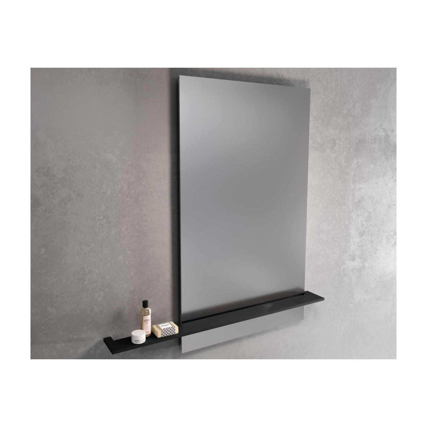 Półka Asymetryczna Na Lustro 12,5x110 Czarny R90AKFMS110-H Novellini