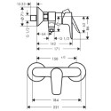 Bateria Prysznicowa Talis E Czarny Mat 71760670 Hansgrohe