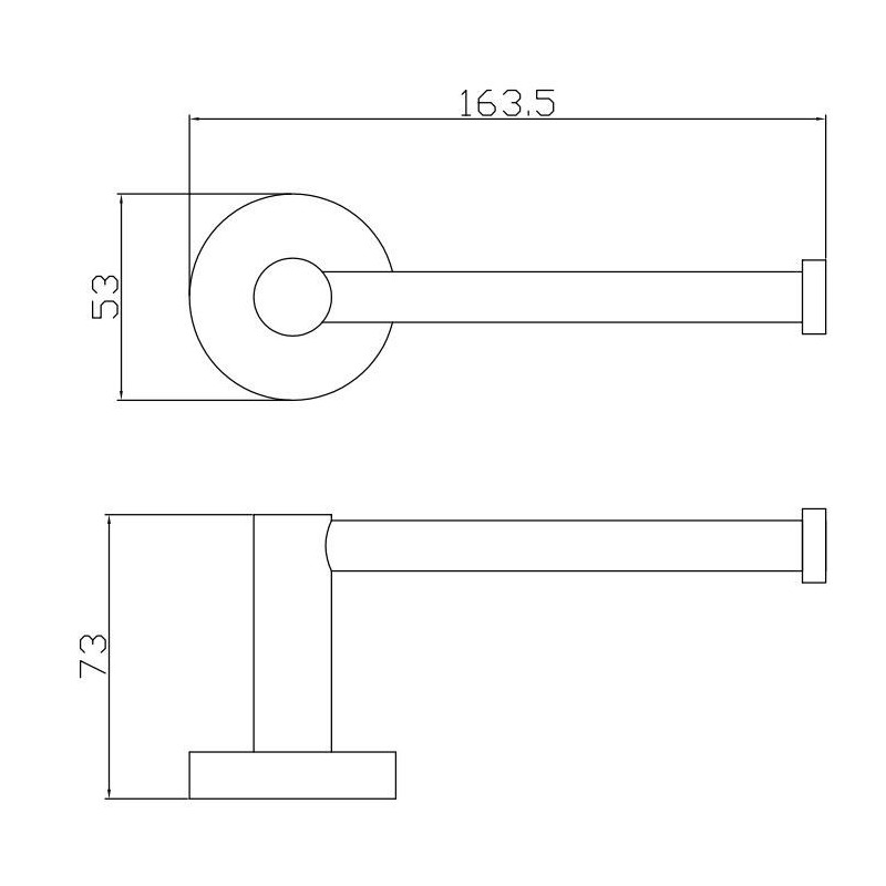 Uchwyt Na Papier Toaletowy Czarny Mat 5030BM Emporia
