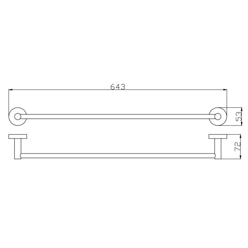 Wieszak Na Ręcznik Złoty 60 cm 5060GD Emporia