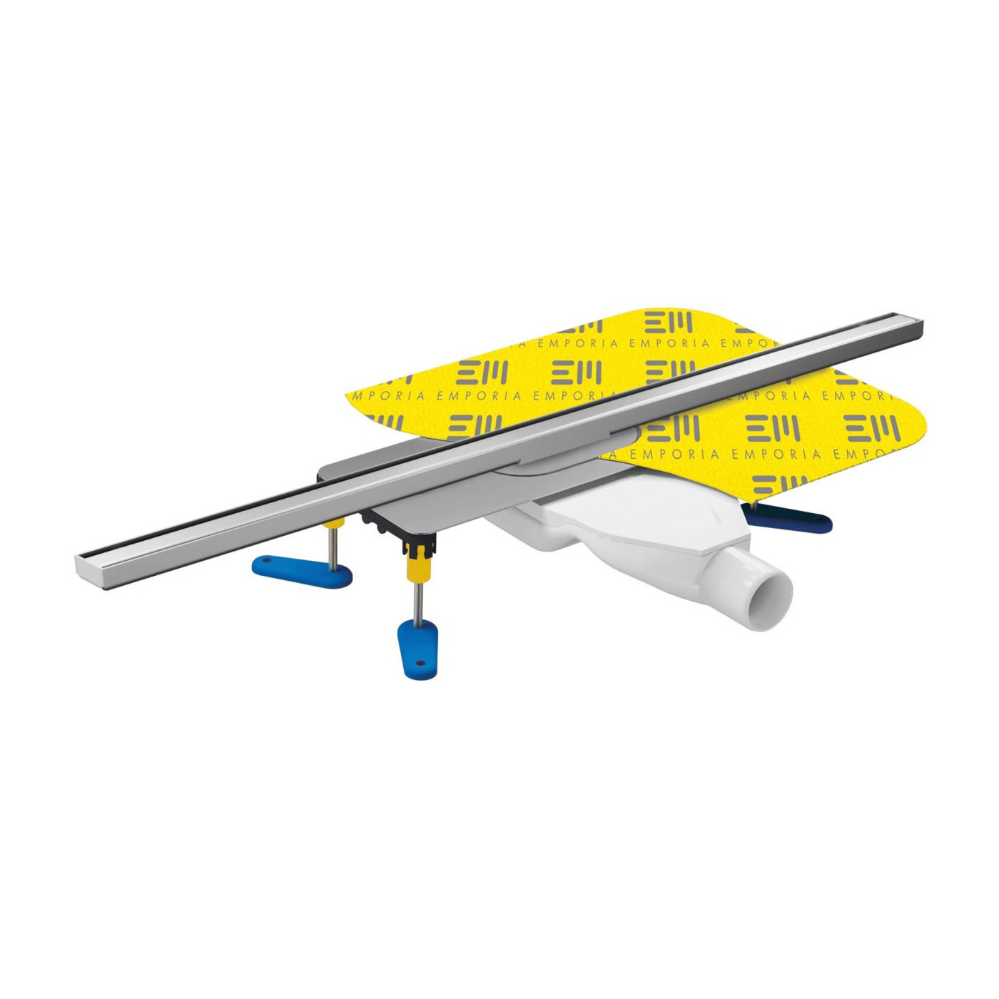 Zestaw Odpływowy Slim Srebrny Poler 70 Cm Emporia