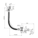 Syfon Wannowy Automatyczny Simple 2.0 80 cmChrom ARIN.3180CR Excellent
