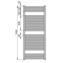 Grzejnik Klaro ZSLC-150-050-05/0008 Chrom Zehnder