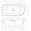 Wanna Wolnostojąca Narożna Lewa Molly M 160x78 TW-7790L-1600 Emporia