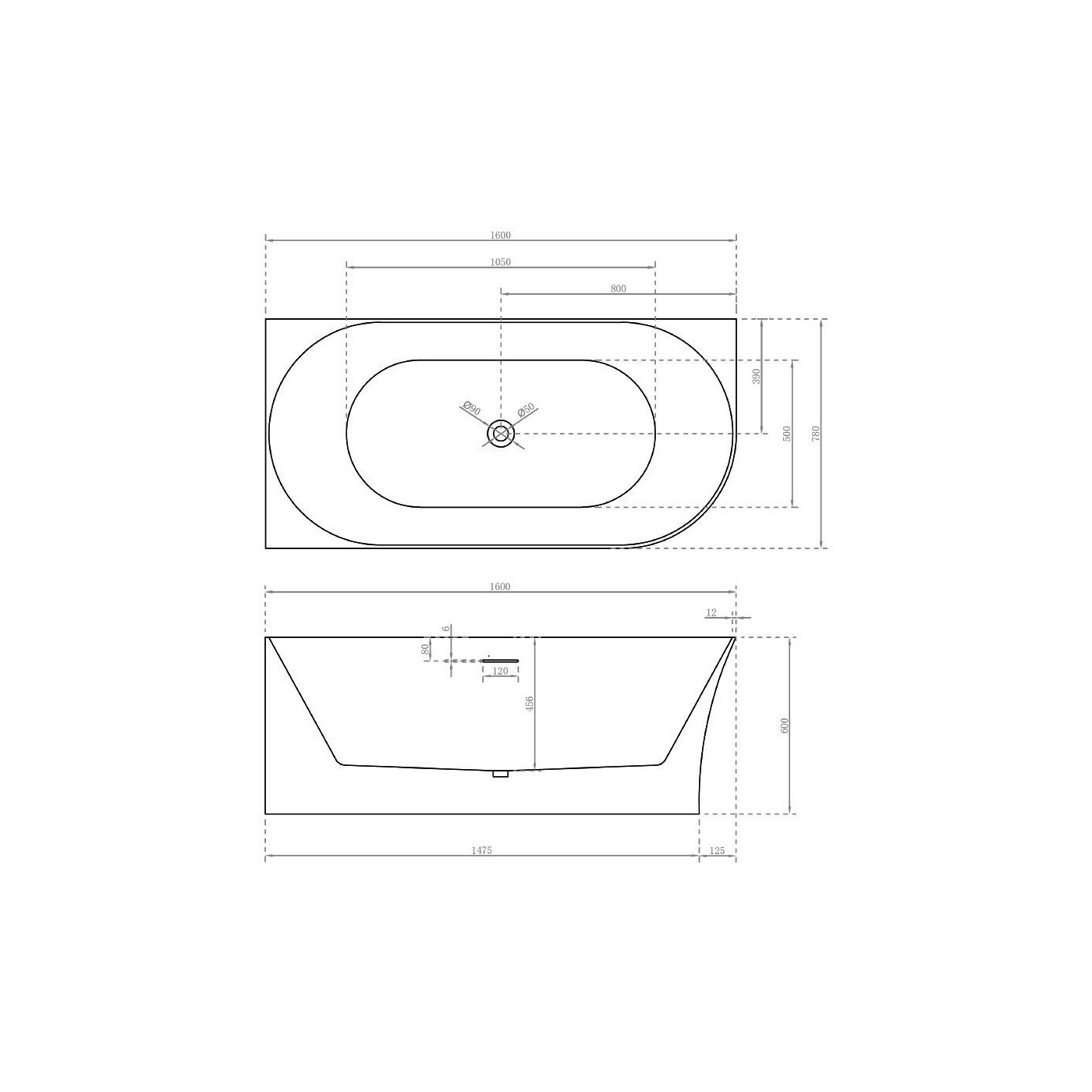 Wanna Wolnostojąca Narożna Lewa Molly M 160x78 TW-7790L-1600 Emporia