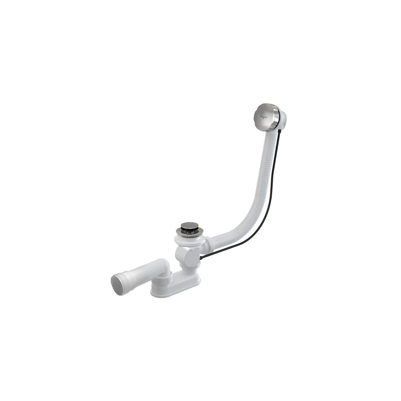 Syfon Wannowy Automatyczny Z Przelewem Chrom SW-AUTO Besco