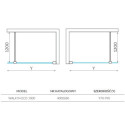 Kabina Walk-In 100cm Eco 400680 Roth