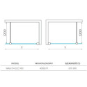 Kabina Walk-In 90cm Eco 400679 Roth