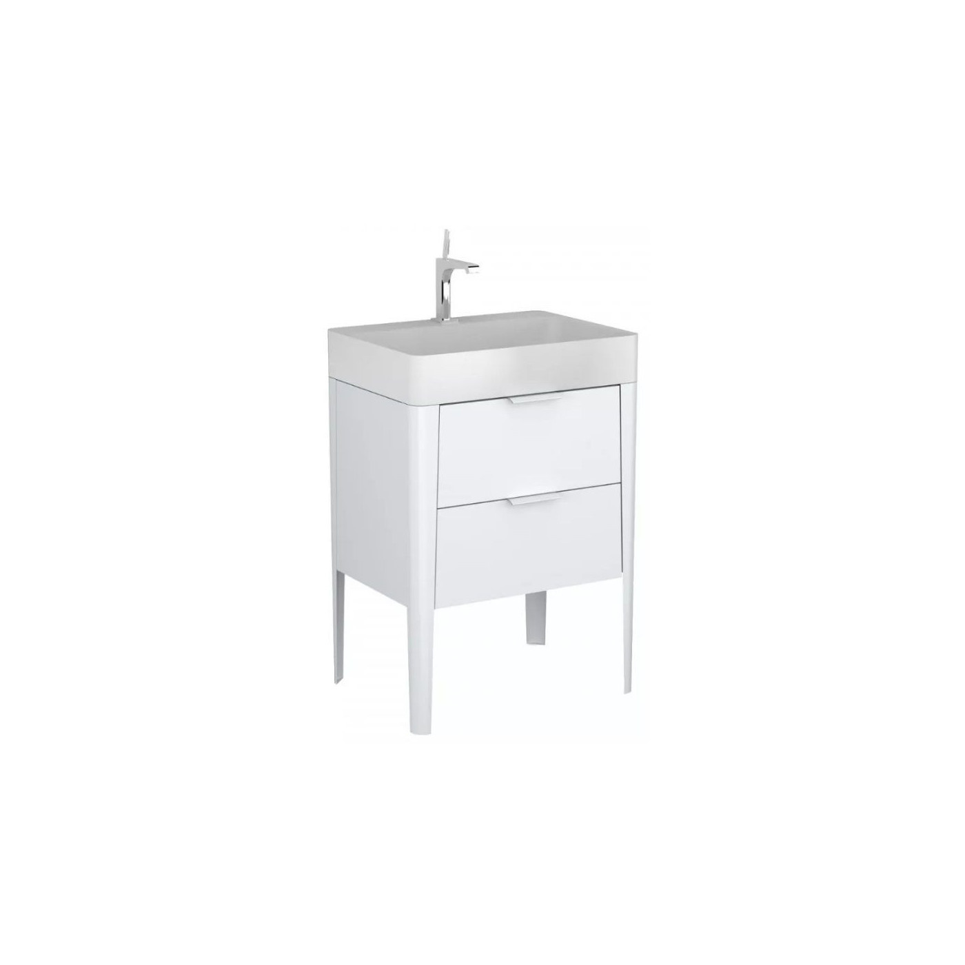 Szafka Podumywalkowa Vibe 60 cm Stojąca Biało-Szara 146-0001 Krofam