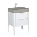 Szafka Podumywalkowa Vibe 60 cm Stojąca Biało-Szara 146-0001 Krofam