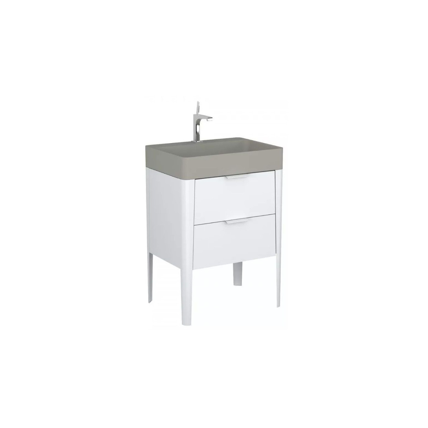 Szafka Podumywalkowa Vibe 60 cm Stojąca Biało-Szara 146-0001 Krofam