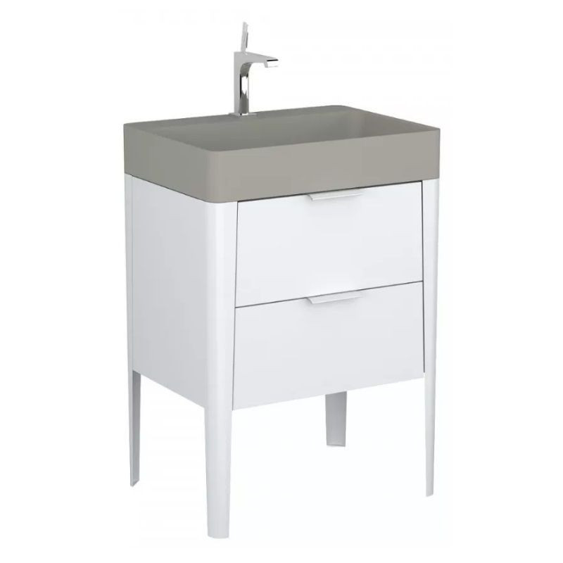Szafka Podumywalkowa Vibe 60 cm Stojąca Biało-Szara 146-0001 Krofam