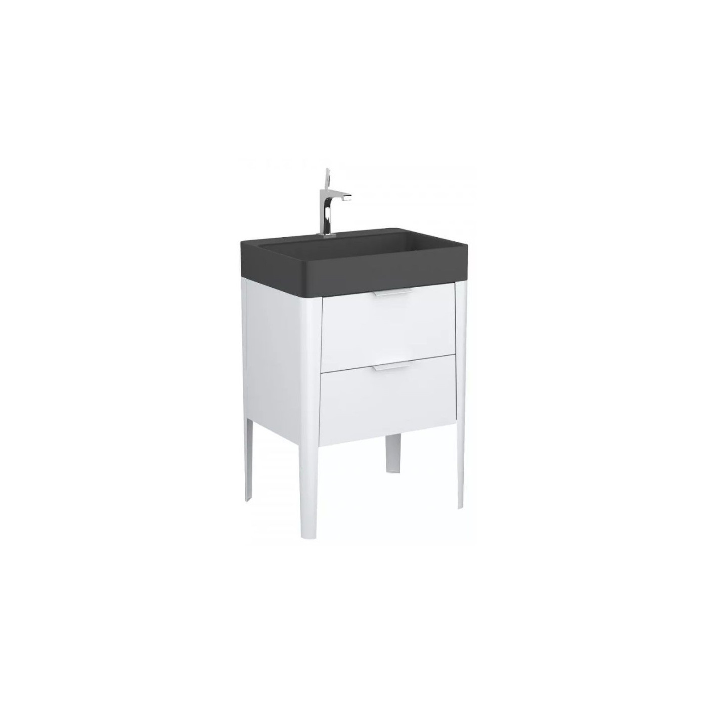 Szafka Podumywalkowa Vibe 60 cm Stojąca Biało-Szara 146-0001 Krofam
