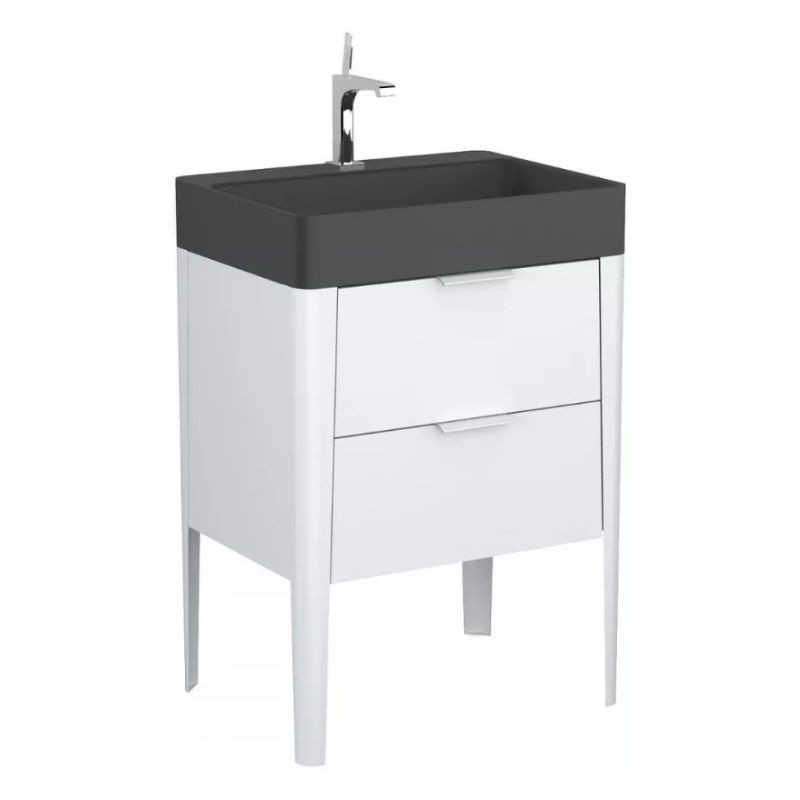Szafka Podumywalkowa Vibe 60 cm Stojąca Biało-Szara 146-0001 Krofam