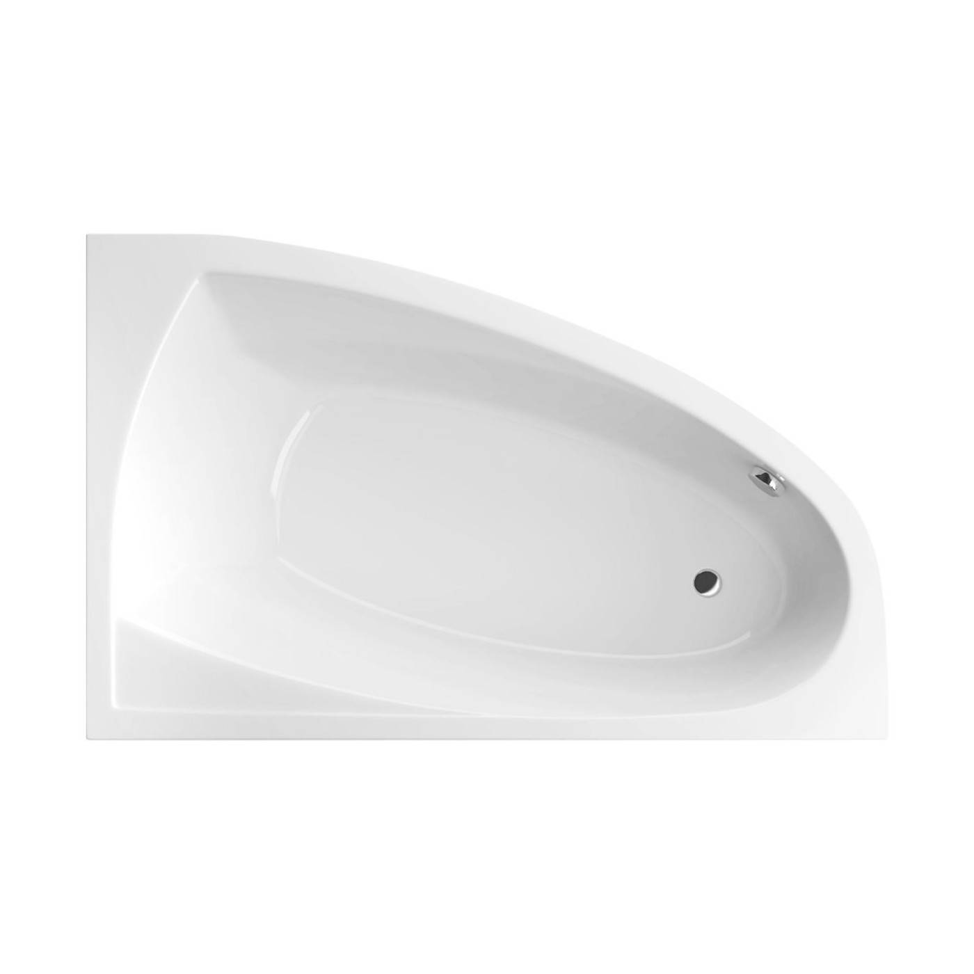 Wanna Narożna Prawa 160x100 cm Aquaria Comfort Biały Połysk WAEX.AQP16WH Excellent