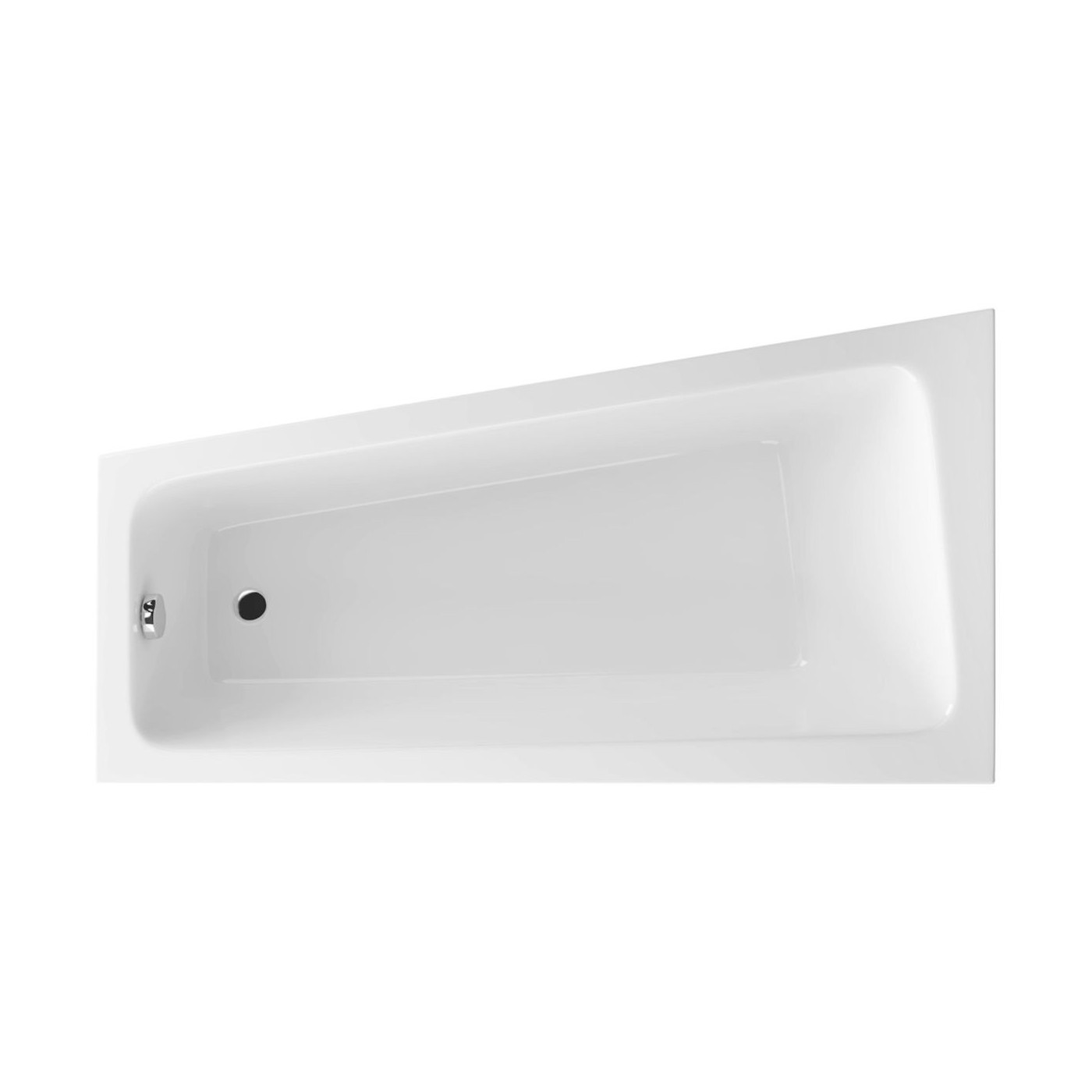 Wanna Narożna Lewa 150x80 cm Ava Side Biały Połysk WAEX.AVL15WH Excellent