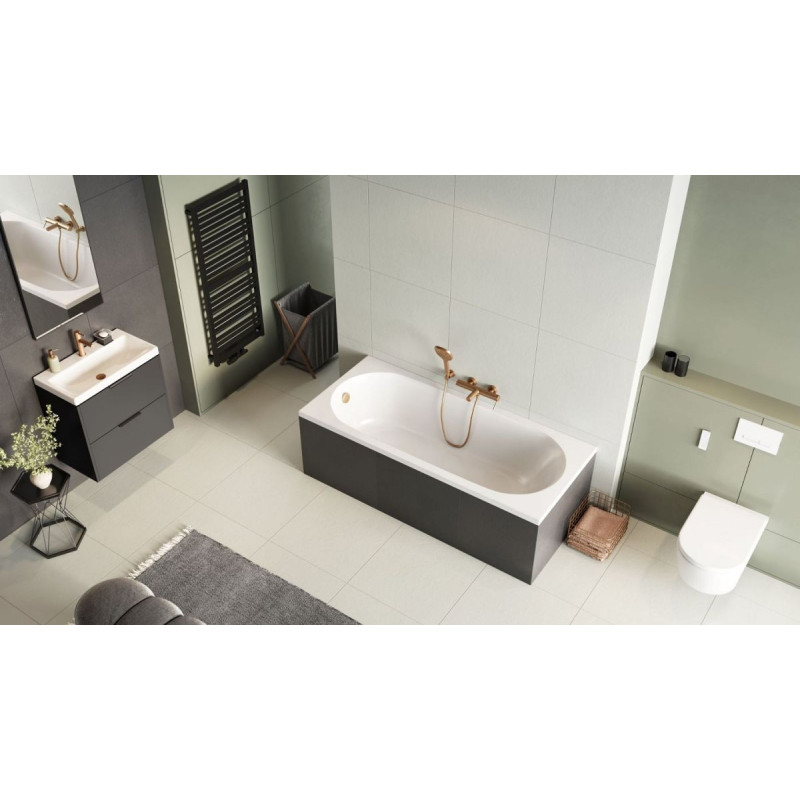 Wanna Prostokątna 170x75 cm Oceana Slim Mono Biały Połysk WAEX.OCM.170.75WHS Excellent
