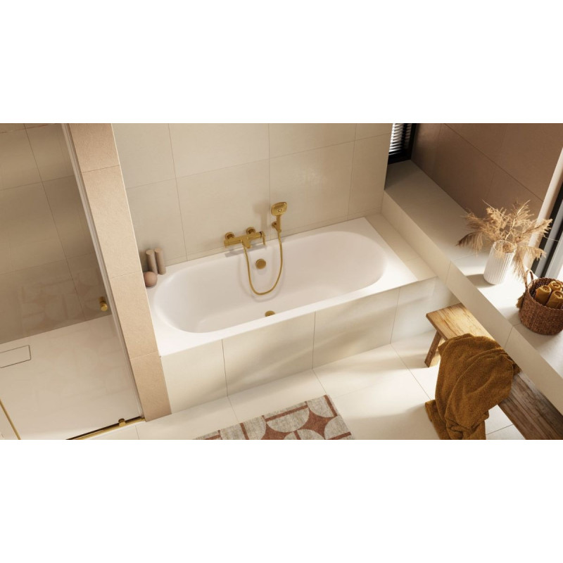 Wanna Prostokątna 160x75 cm Oceana Slim Biały Mat WAEX.OCE16WHMS Excellent