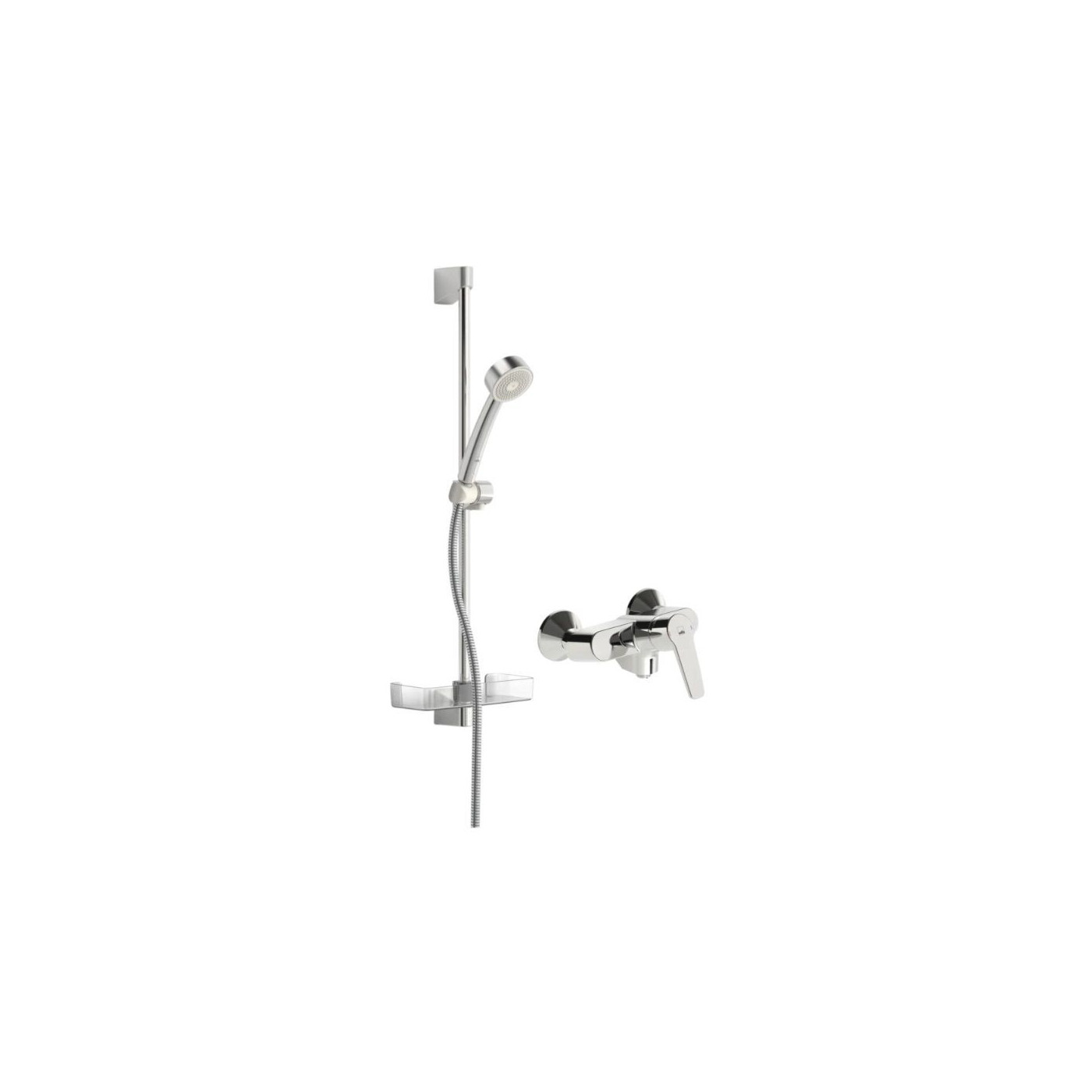 Bateria Natryskowa Z Zestawem Natryskowym Saga Chrom 3966Y Oras