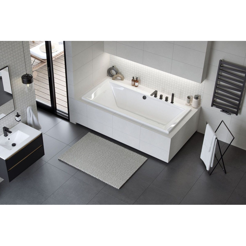 Wanna Prostokątna 190x90 cm Crown Grand Biały Połysk WAEX.CRG19WH Excellent