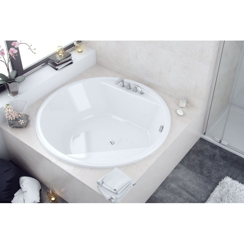 Wanna Okrągła 160 cm Great Arc Biały Połysk WAEX.GRE16WH Excellent