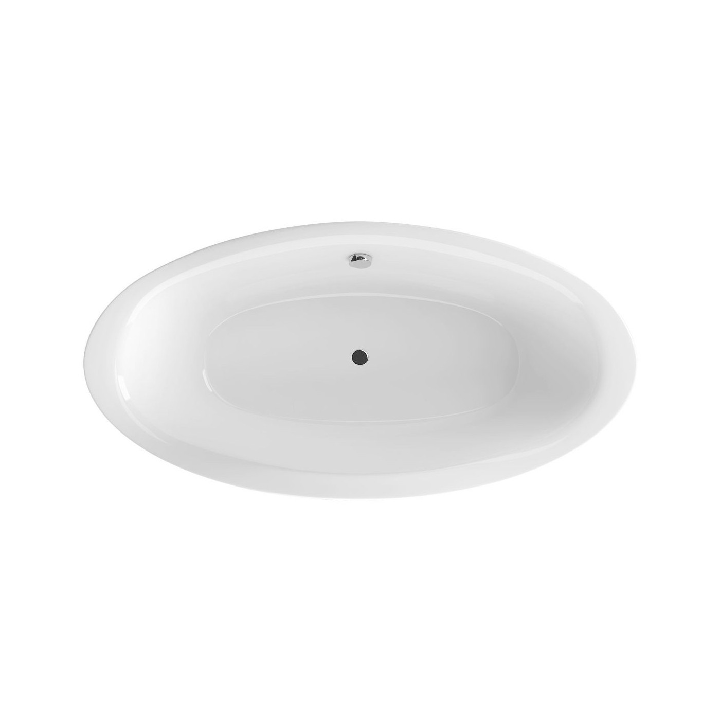 Wanna Owalna 190x95 cm Lumina Biały Połysk WAEX.LUM19WH Excellent