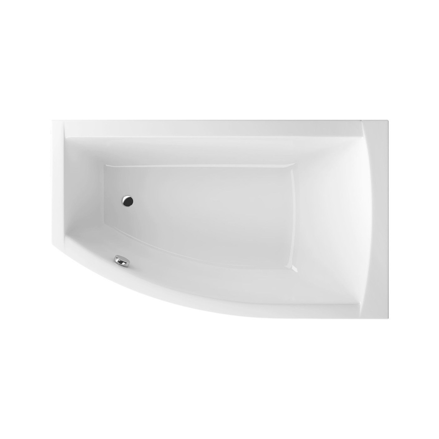 Wanna Narożna Prawa 150x85 cm Magnus Biały Połysk WAEX.MGP15WH Excellent