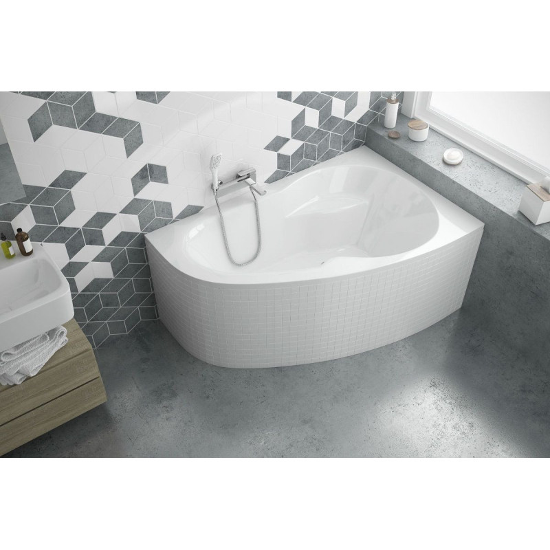 Wanna Narożna Prawa 150x95 cm Newa Plus Biały Połysk WAEX.NEP15WH Excellent
