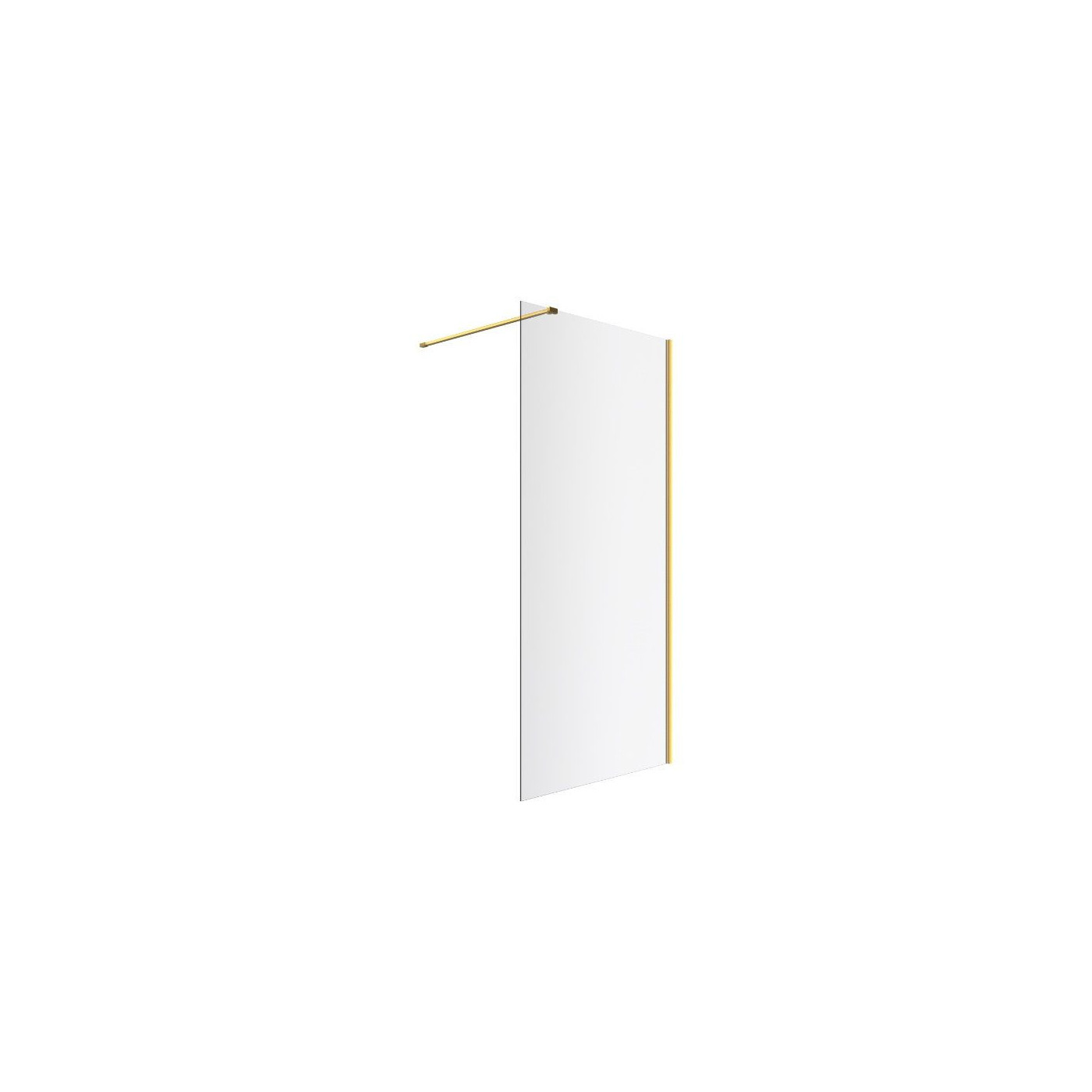 Ścianka Prysznicowa Walk-In 100x200 cm Vidoq Złoty Szczotkowany KAEX.1506.1000.LP.GB Excellent