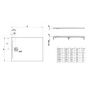 Brodzik Prostokątny 1200x900 mm Z Odpływem Przy Krótszym Boku Pro Biały H2109580000001 Laufen