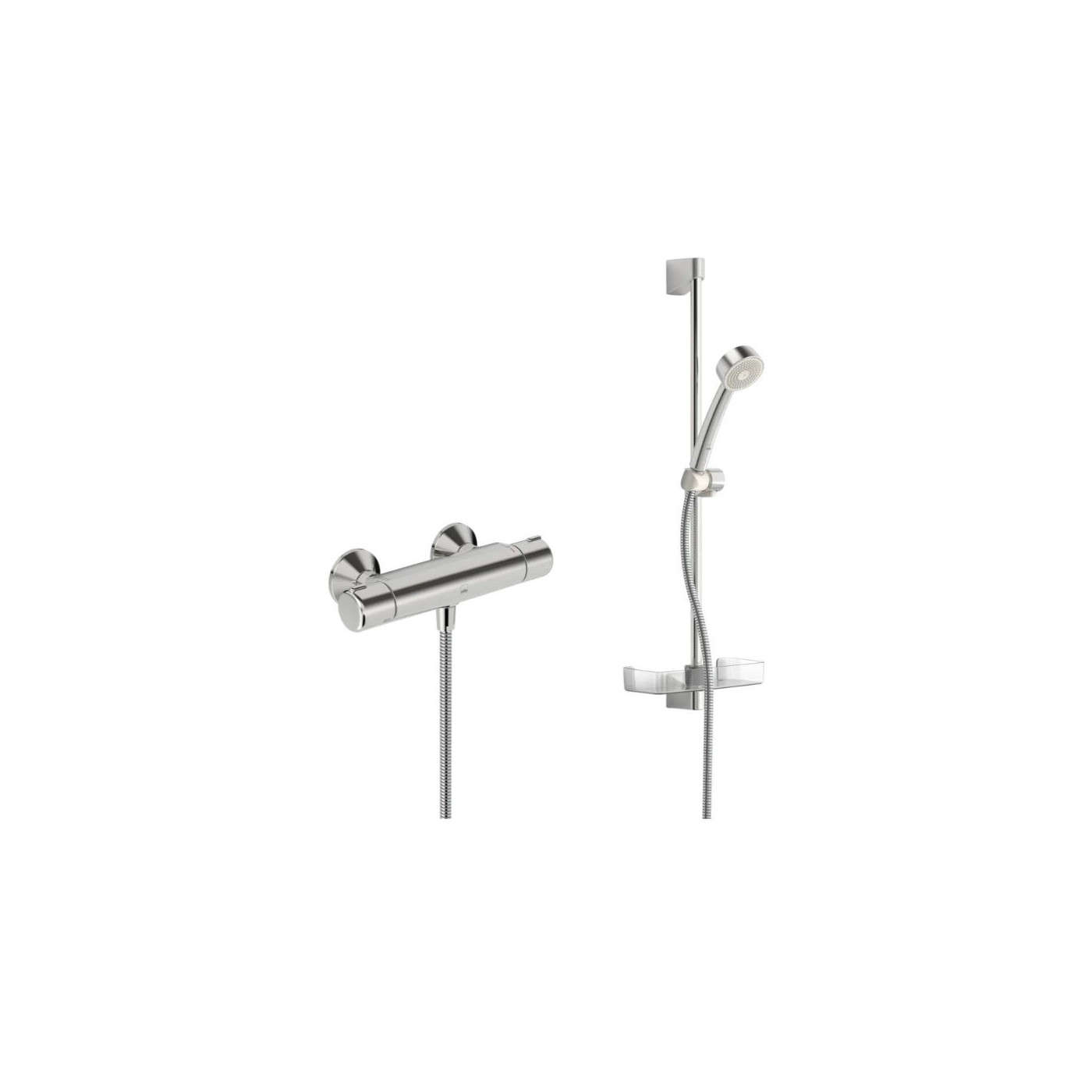 Bateria Natryskowa Z Zestawem Natryskowym Nova Chrom 7452U Oras