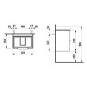 Szafka Podumywalkowa 550 Compacto Szuflady Soft Close Base Biały Połysk H4021521102611 Laufen