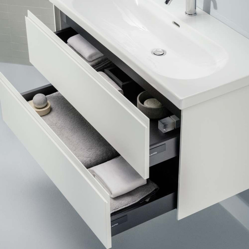 Szafka Podumywalkowa 800 Szuflady Soft Close Lani Biały Mat H4035521122601 Laufen