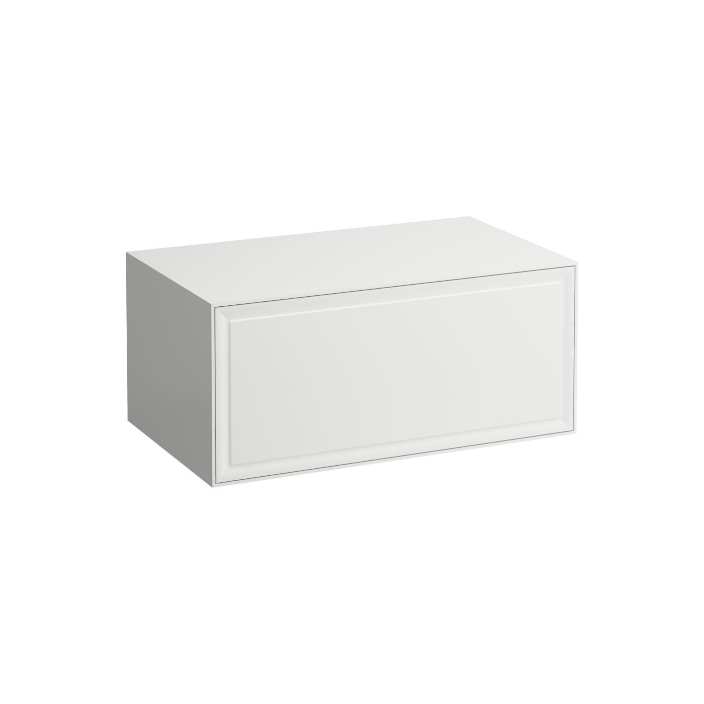 Szafka Z Blatem 800 Bez Otworu Pod Umywalkę Szuflada Push-Open The New Classic Biały Połysk H4060150856311 Laufen