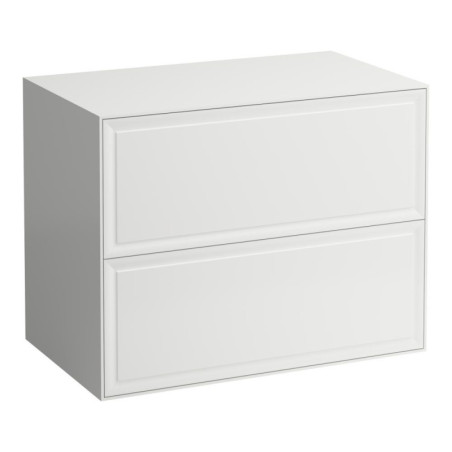 Szafka Z Blatem 800 Bez Otworu Pod Umywalkę Szuflady Push-Open The New Classic Biały Połysk H4060160856311 Laufen