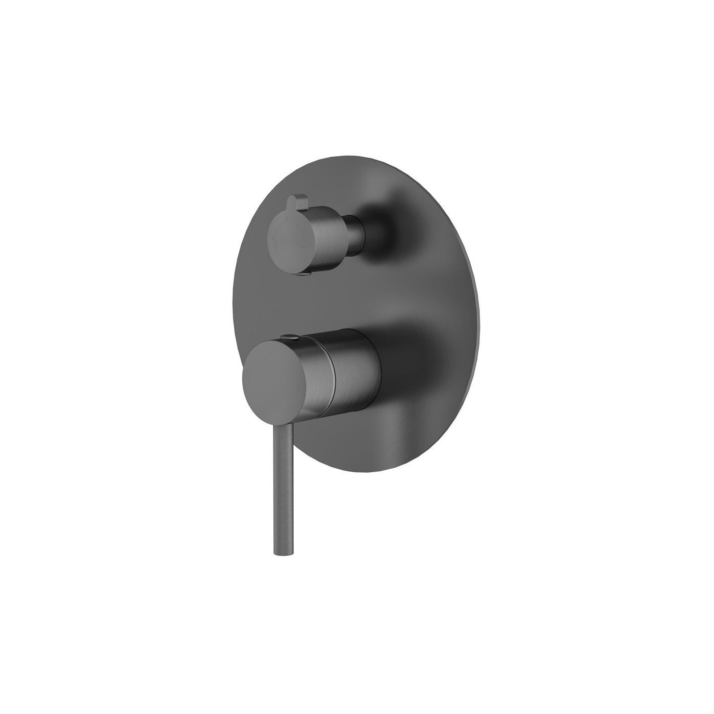 Bateria Prysznicowo-Wannowa Podtynkowa Z Boxem 2-Wyjściowym Fly Gun Metal 03042BN Emporia