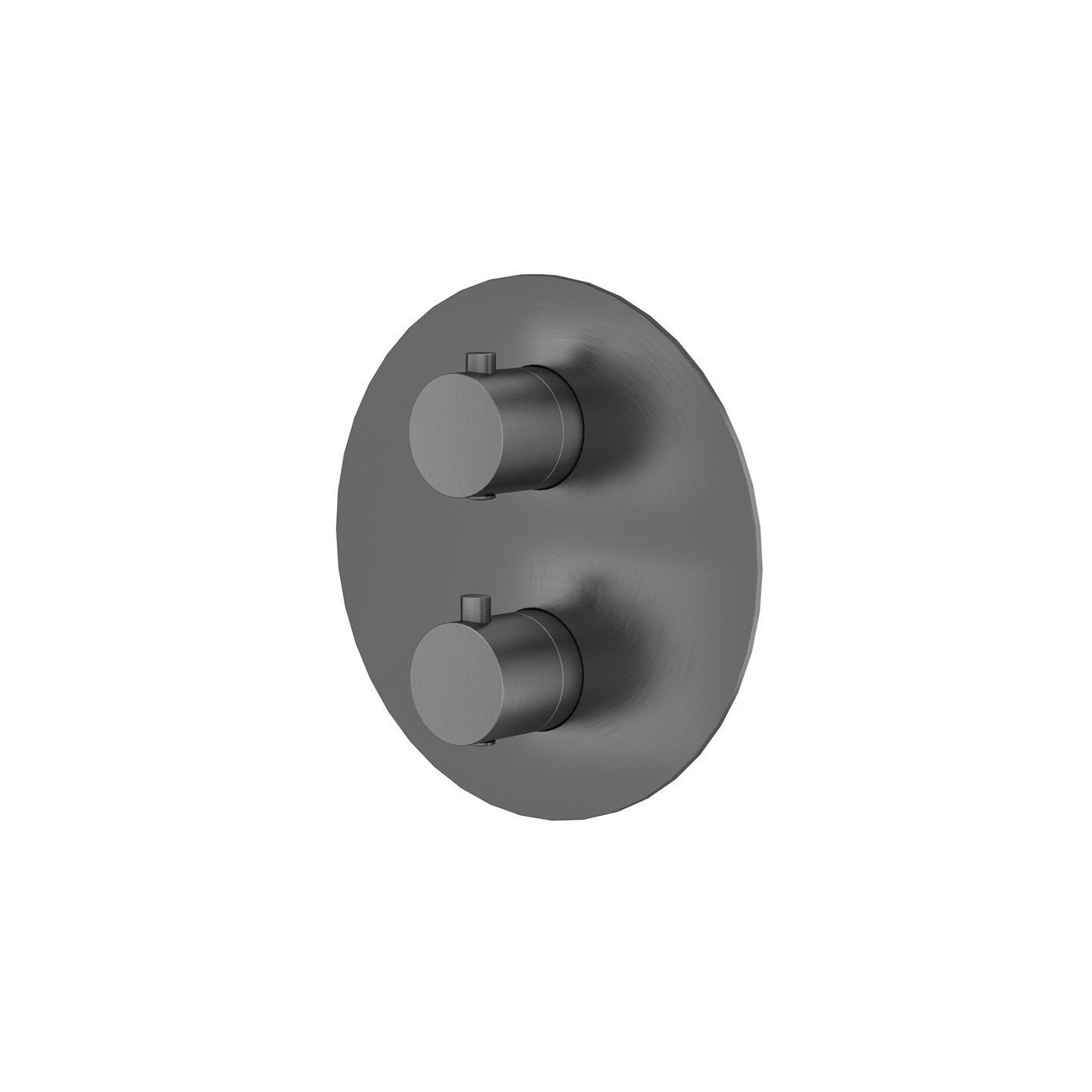 Bateria Prysznicowo-Wannowa Termostatyczna Podtynkowa Z Boxem 2-Wyjściowym Fly Gun Metal 03043BN Emporia