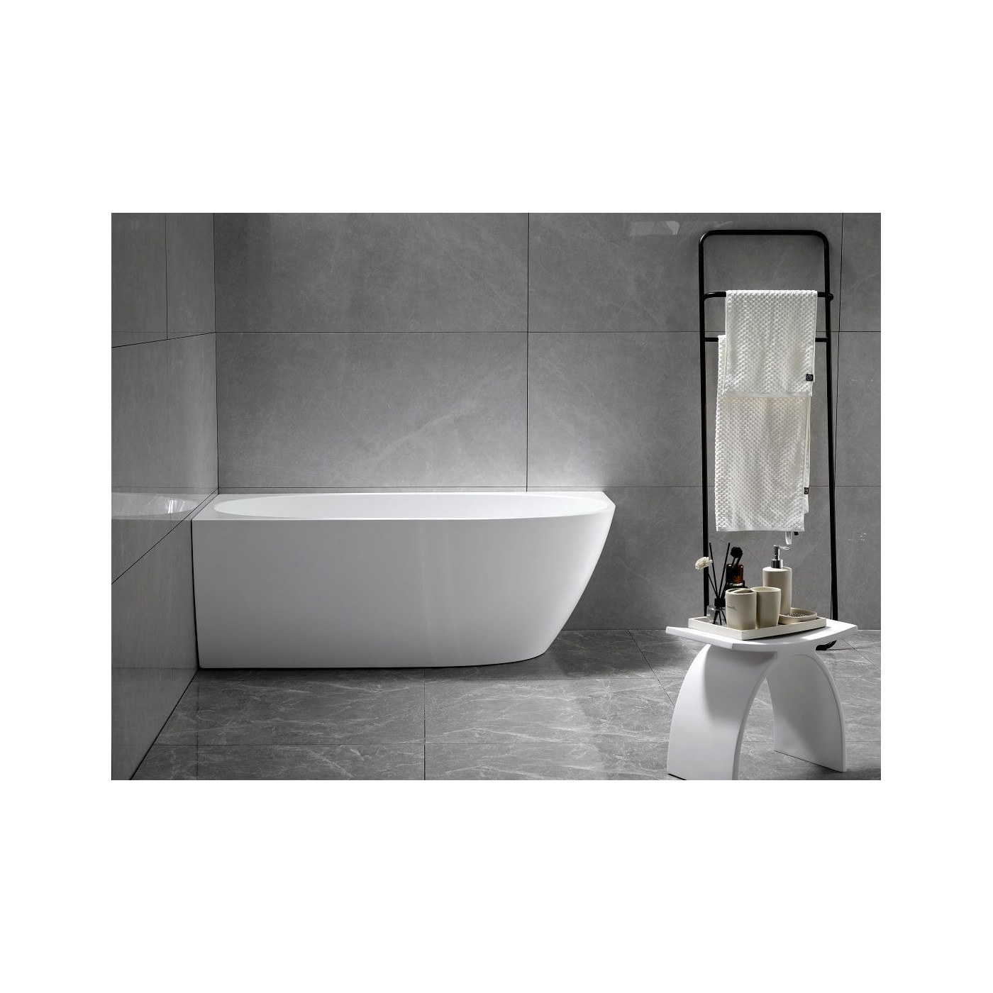 Wanna Wolnostojąca Narożna Lewa Neris 1700x810x560 mm Biały 31503170L Bevisa