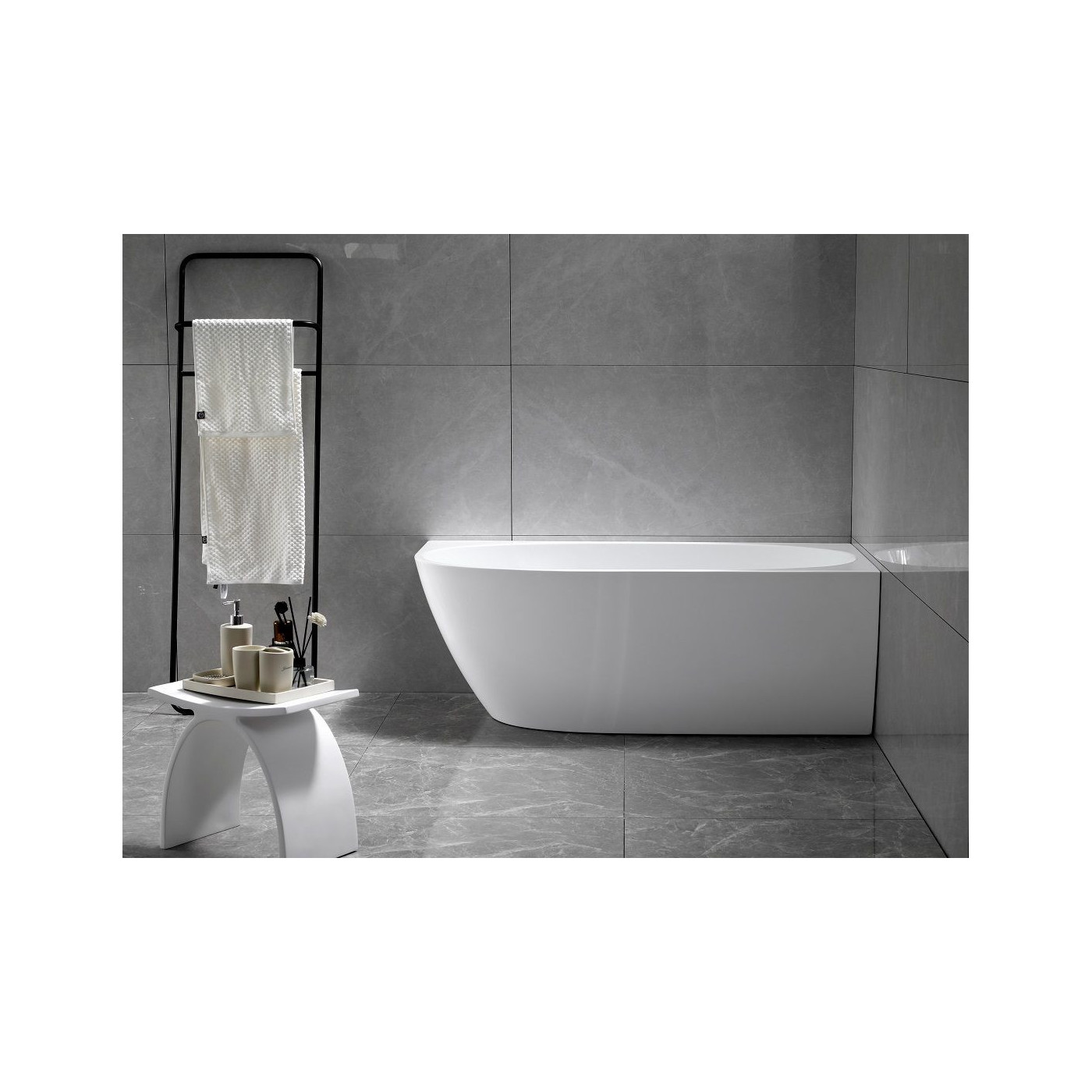 Wanna Wolnostojąca Narożna Prawa Neris 1700x810x560 mm Biały 31503170R Bevisa