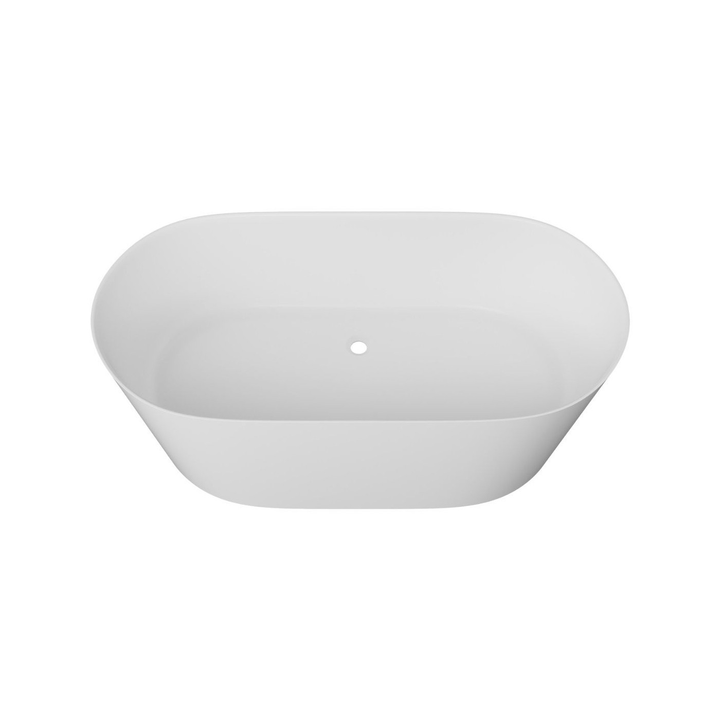 Wanna Wolnostojąca Z Konglomeratu 158x78x55 cm Nuvio Biały NUVIO-0001 Emporia