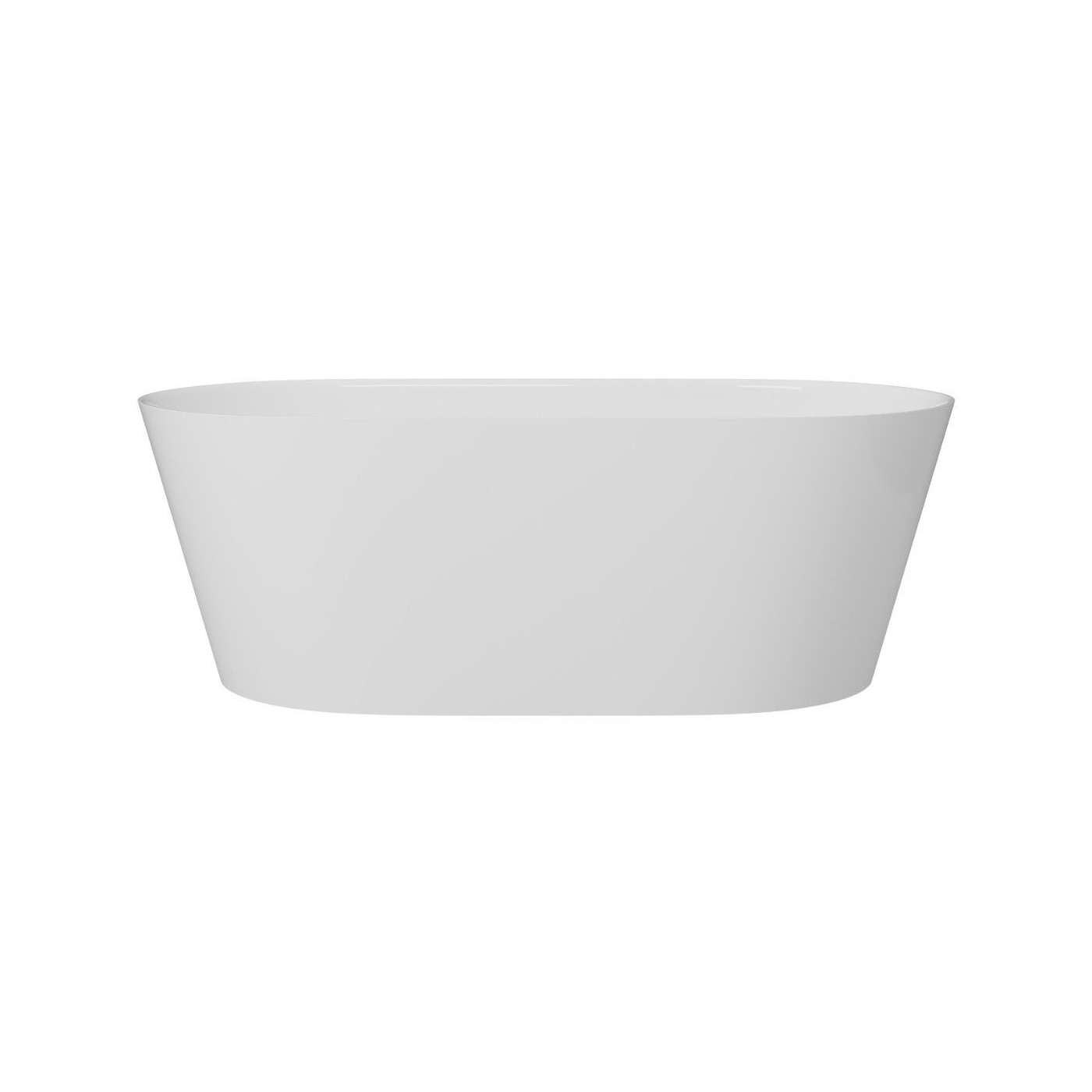 Wanna Wolnostojąca Z Konglomeratu 158x78x55 cm Nuvio Biały NUVIO-0001 Emporia