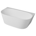 Wanna Wolnostojąca Przyścienna Z Konglomeratu 158x85x55 cm Nuvio Biały NUVIO-0002 Emporia