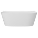 Wanna Wolnostojąca Przyścienna Z Konglomeratu 158x85x55 cm Nuvio Biały NUVIO-0002 Emporia