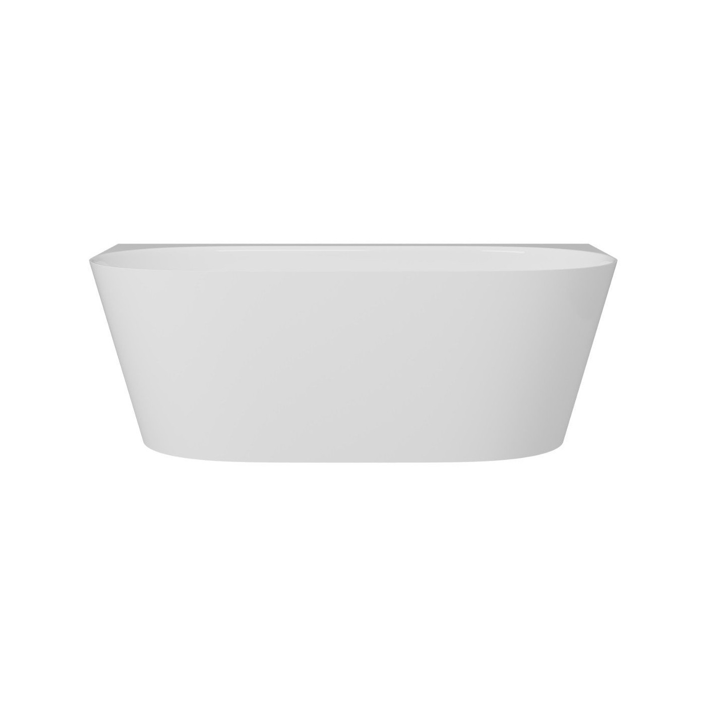 Wanna Wolnostojąca Przyścienna Z Konglomeratu 158x85x55 cm Nuvio Biały NUVIO-0002 Emporia