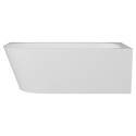 Wanna Wolnostojąca Narożna Z Konglomeratu 158x85x55 cm Prawa Nuvio Biały NUVIO-0003P Emporia