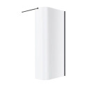 Ścianka Prysznicowa Gięta Walk-In 93x200 cm Vidoq Czarny Mat KAEX.1507.930.LP.BL Excellent