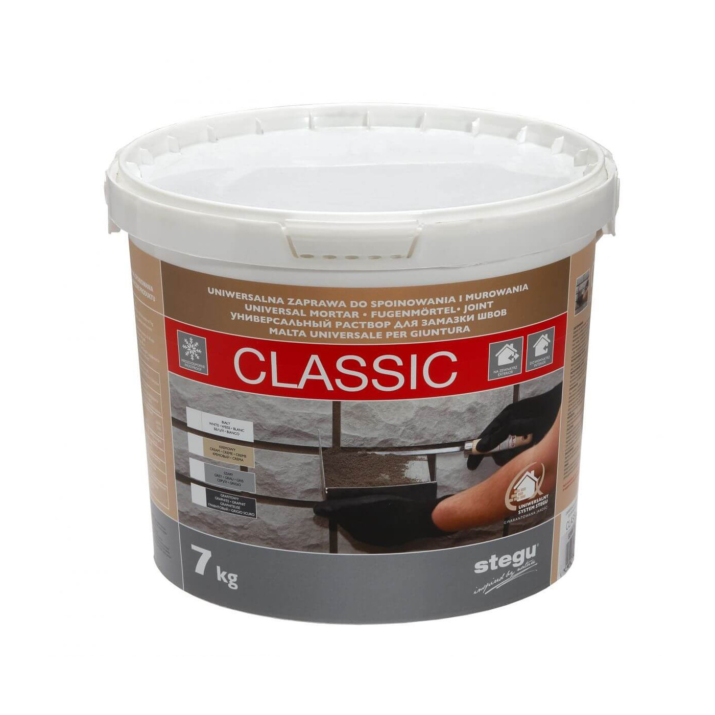 Zaprawa Do Fugowania Classic Grafit 7kg Stegu