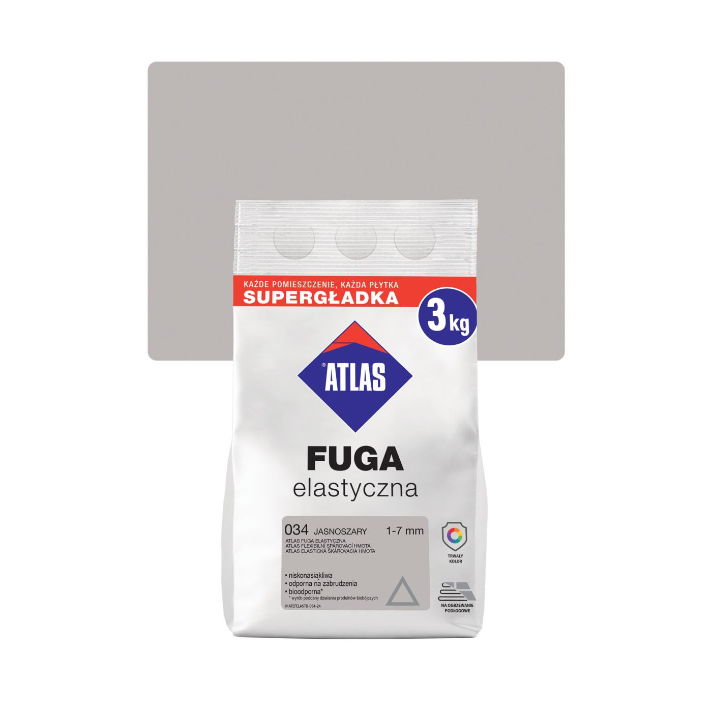Fuga Elastyczna 3 Kg Jasnoszary 034 Atlas